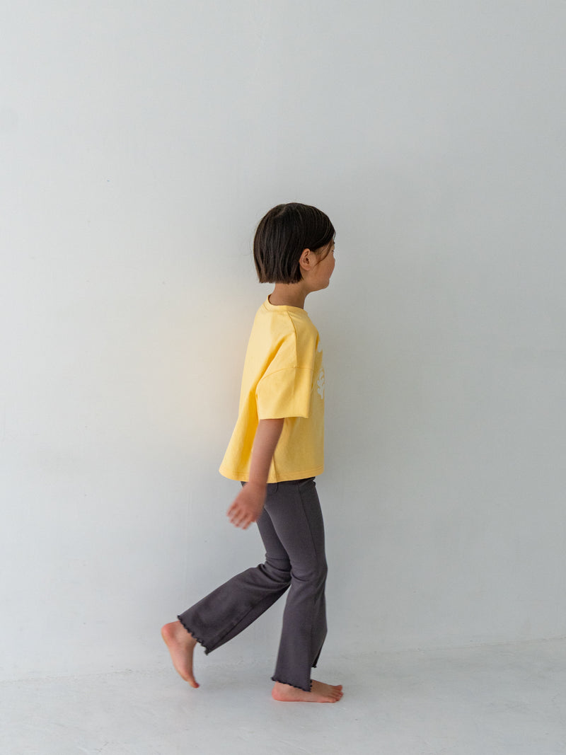 Flare cotton pants