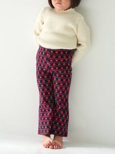 Flower heart pants