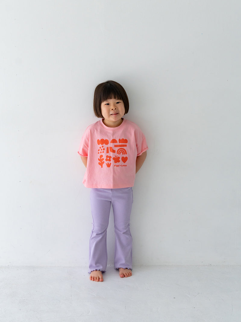 Flare cotton pants