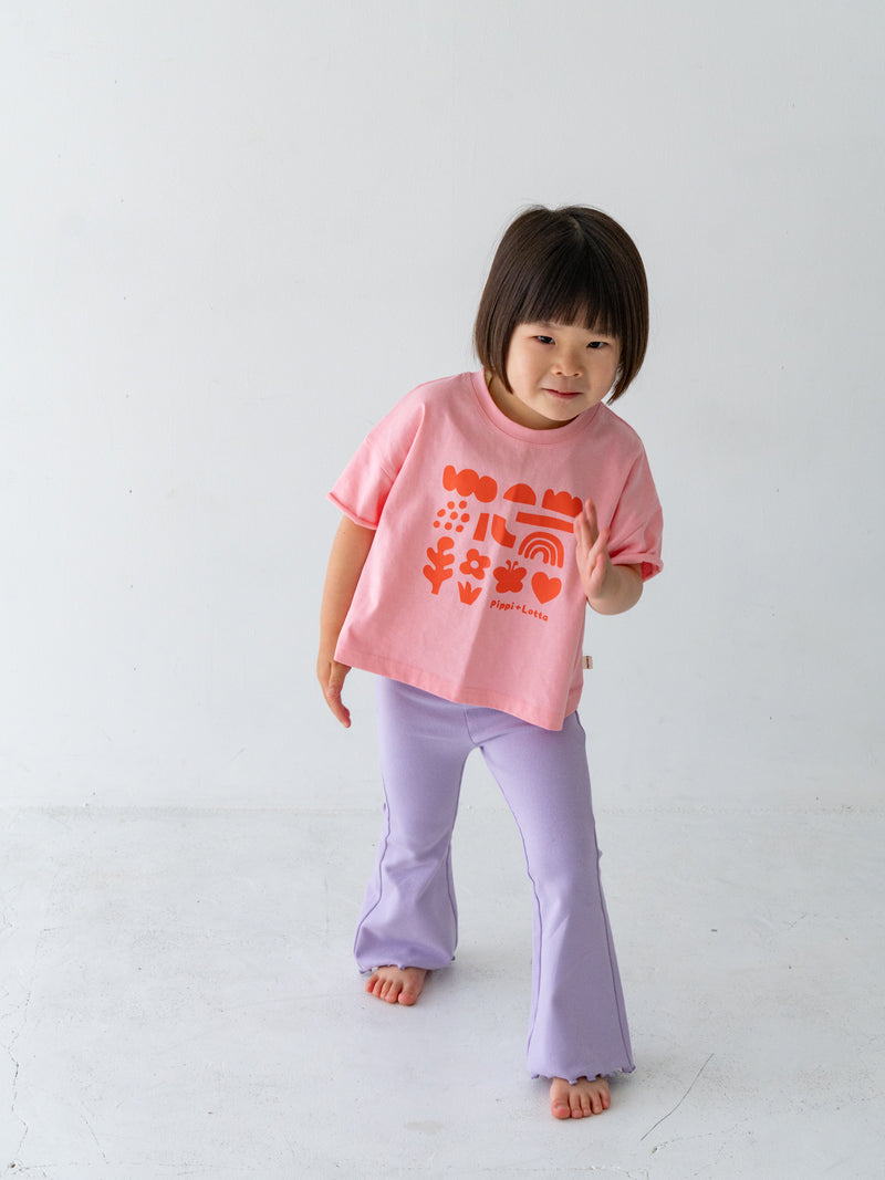 Flare cotton pants