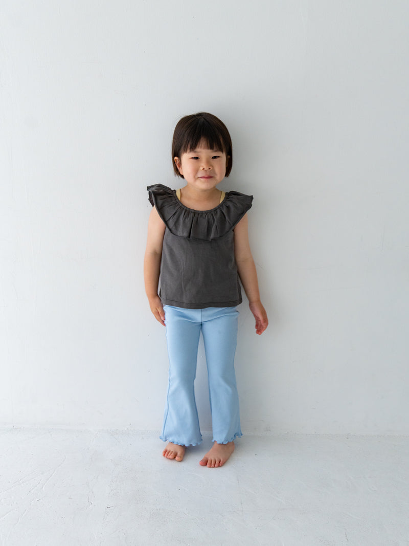 Flare cotton pants