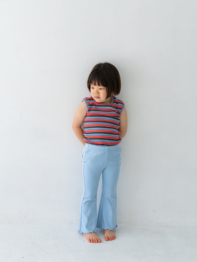 Flare cotton pants