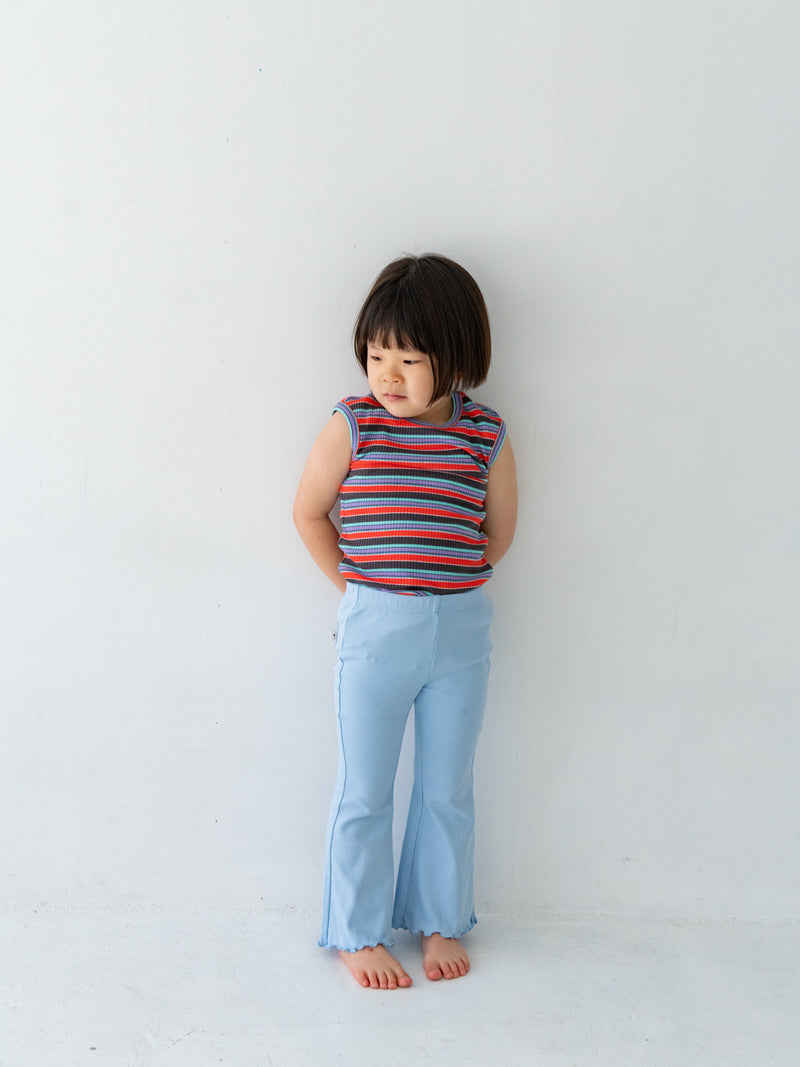 Flare cotton pants