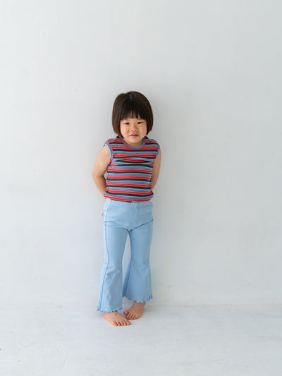 Flare cotton pants