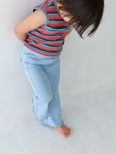 Flare cotton pants