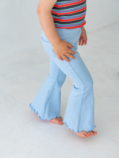 Flare cotton pants