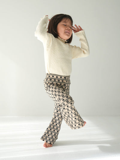 Flower heart pants