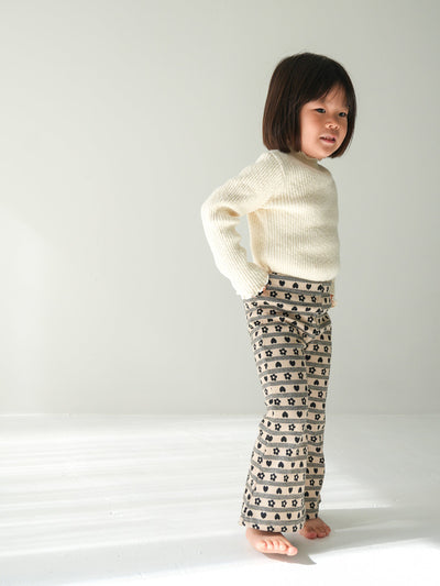 Flower heart pants