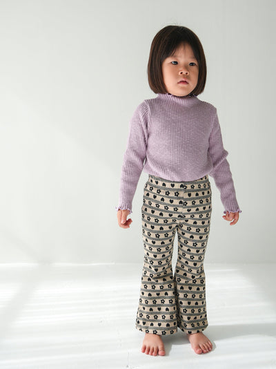 Flower heart pants