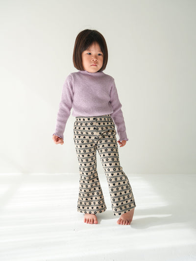 Flower heart pants
