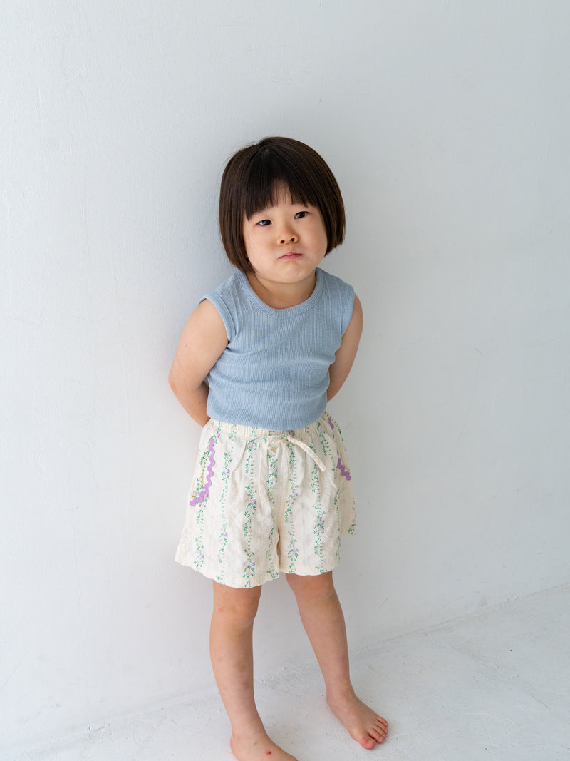 Ribbed sleeveless