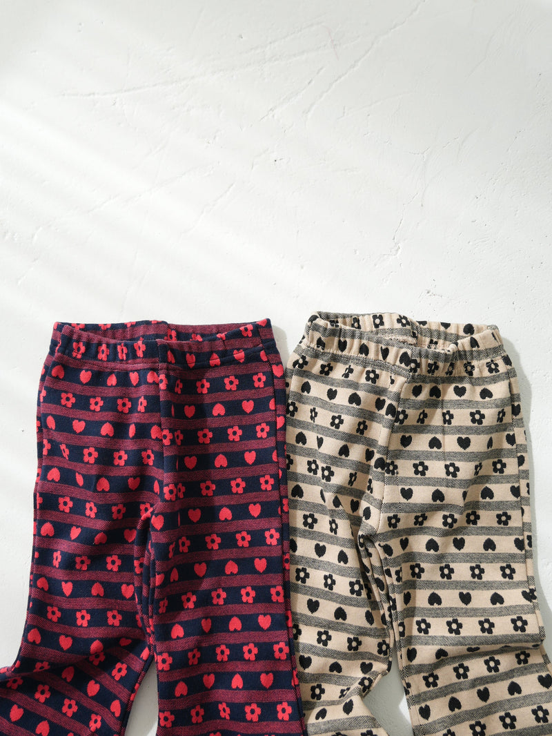 【Pre-order】Flower heart pants