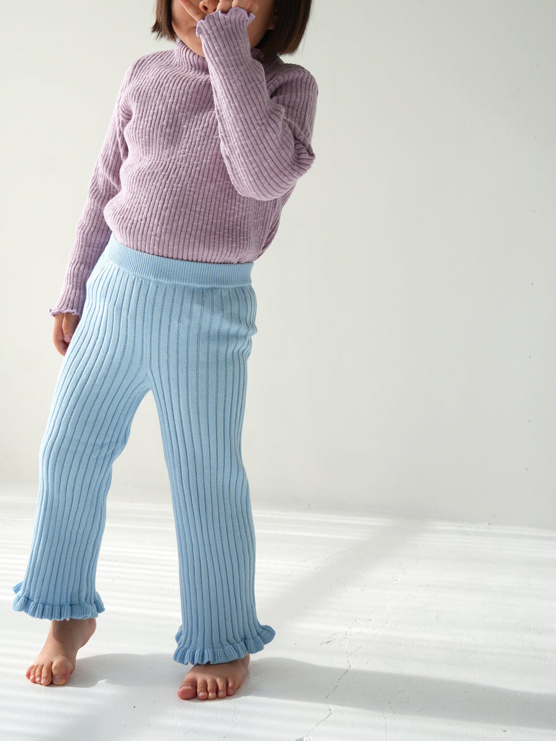 【Pre-order】Knit frill pants