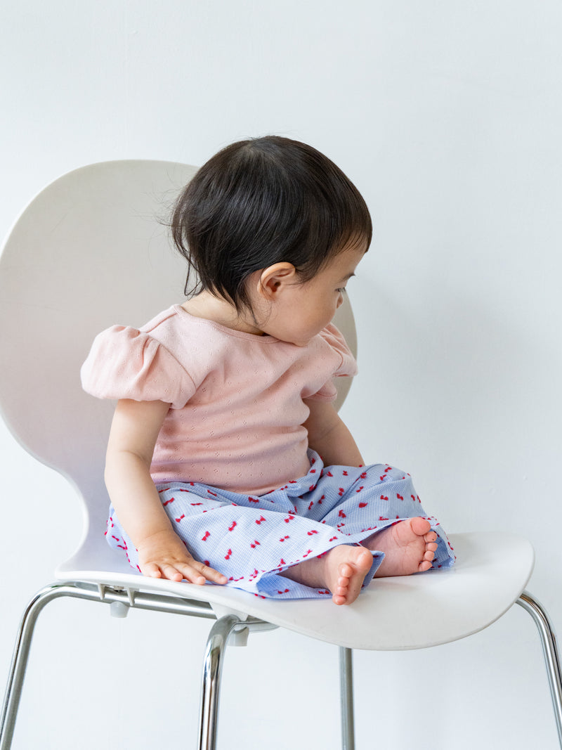 Eyelet puff tee