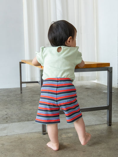 Eyelet puff tee