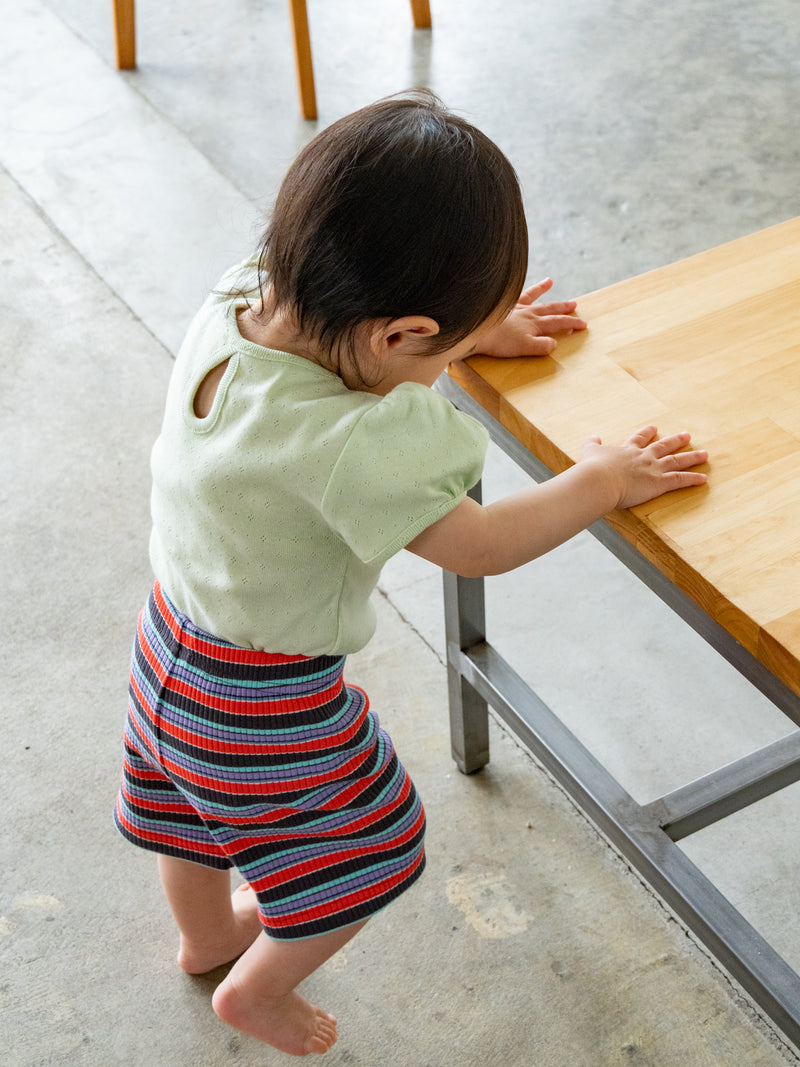 Eyelet puff tee