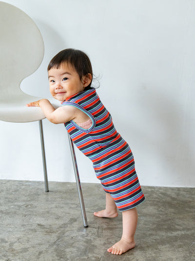 Multi stripe sleeveless