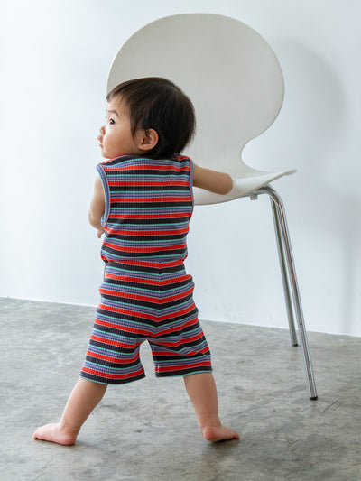 Multi stripe sleeveless