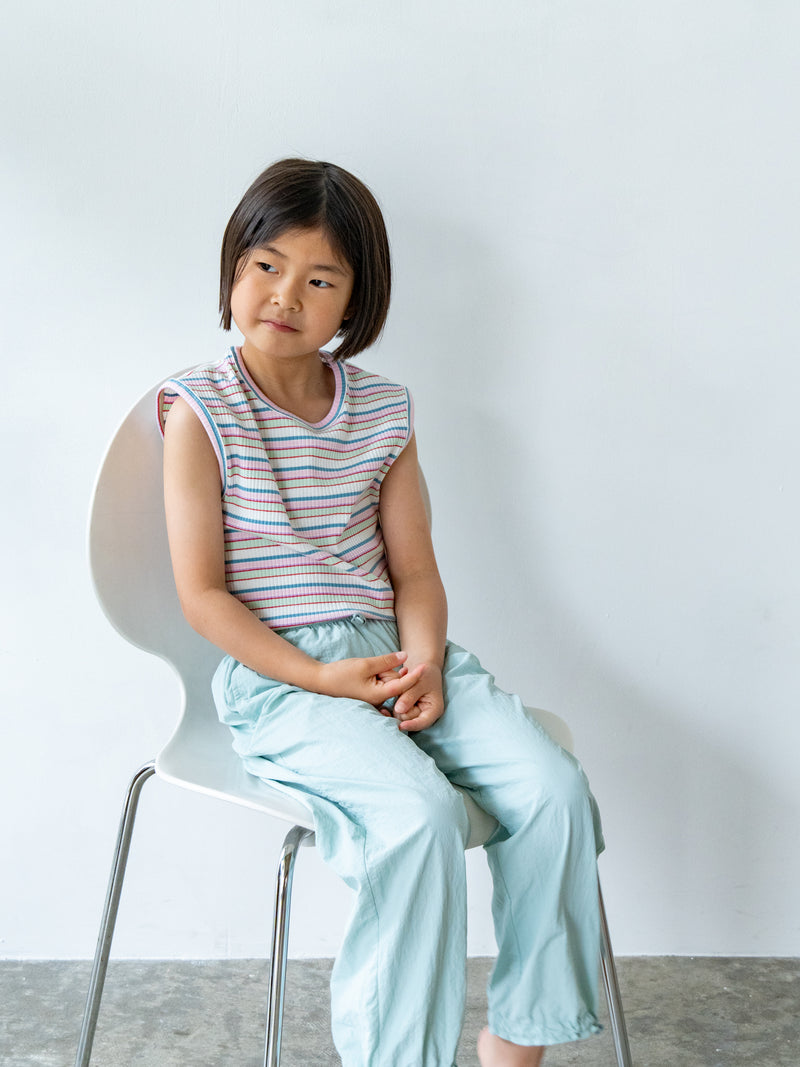 Multi stripe sleeveless