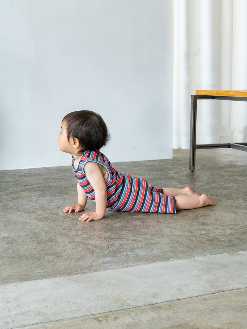 Multi stripe sleeveless
