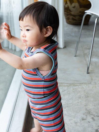 Multi stripe sleeveless
