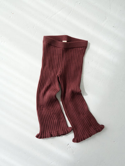 【Pre-order】Knit frill pants