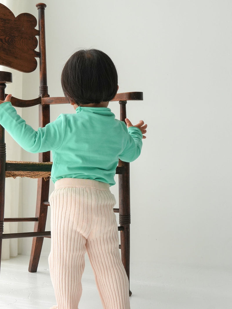 Knit frill pants