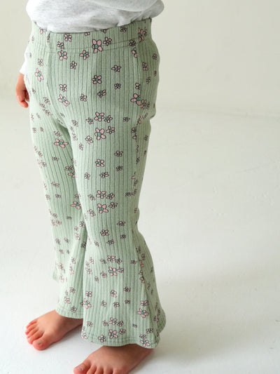 Flower flare pants