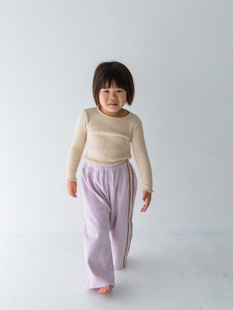 Flower line pants