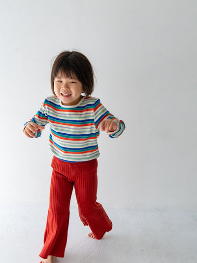 Knit flare pants