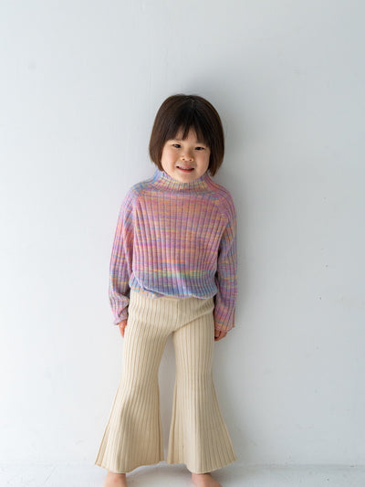 Knit flare pants
