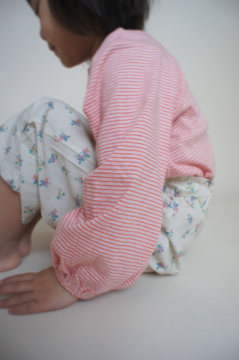 Stripe gathers smock