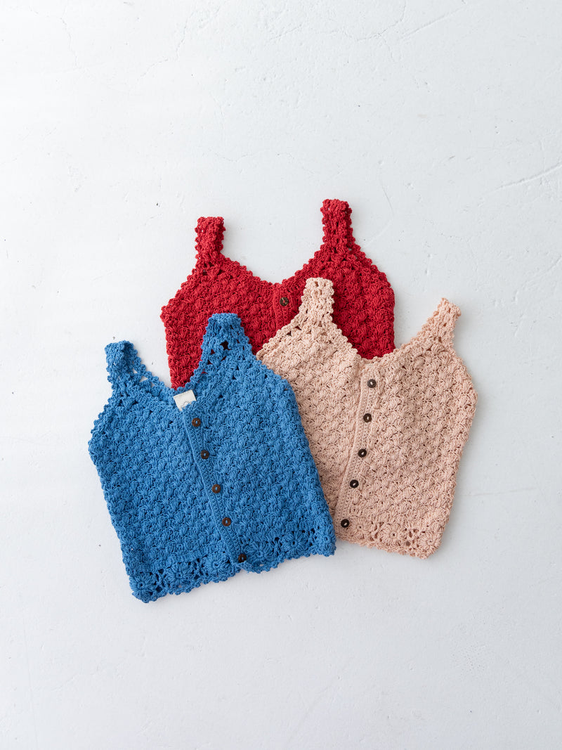 Flower crochet camisole