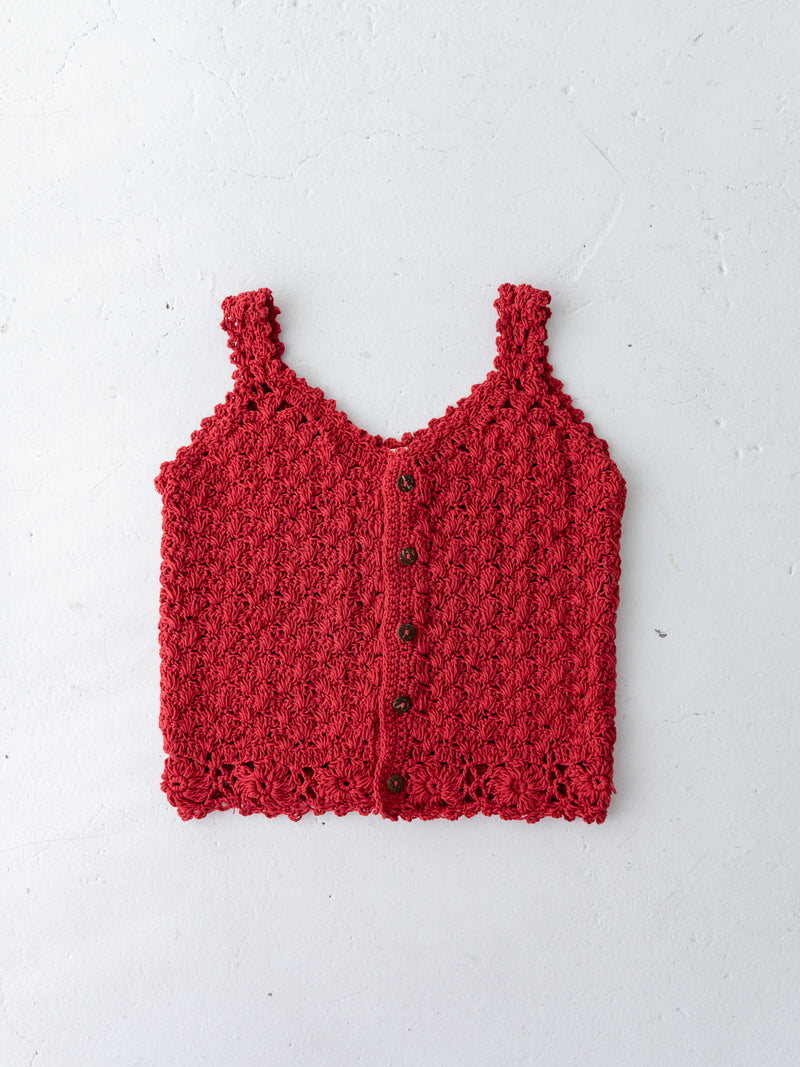 Flower crochet camisole