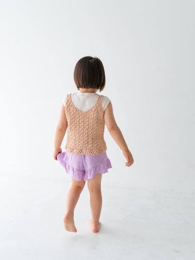 Flower crochet camisole