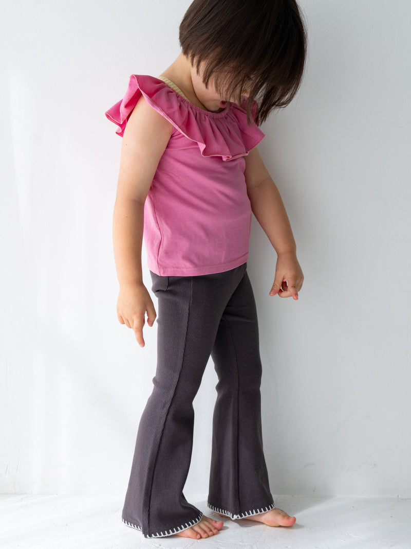 Stitch flare pants