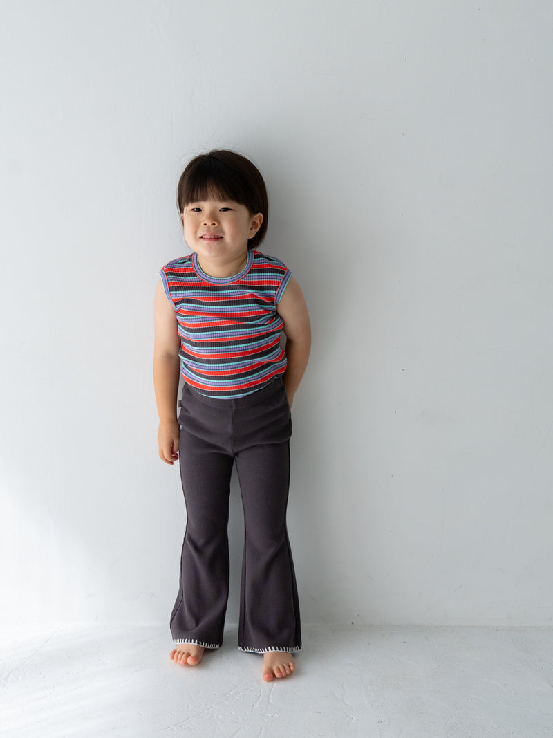 Stitch flare pants