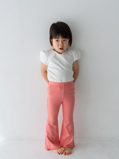 Flare cotton pants