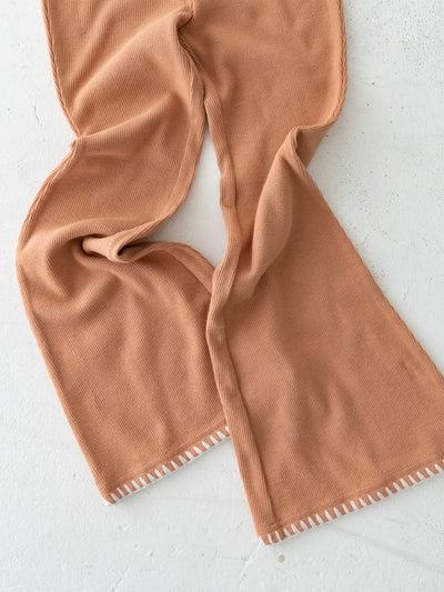 Stitch flare pants