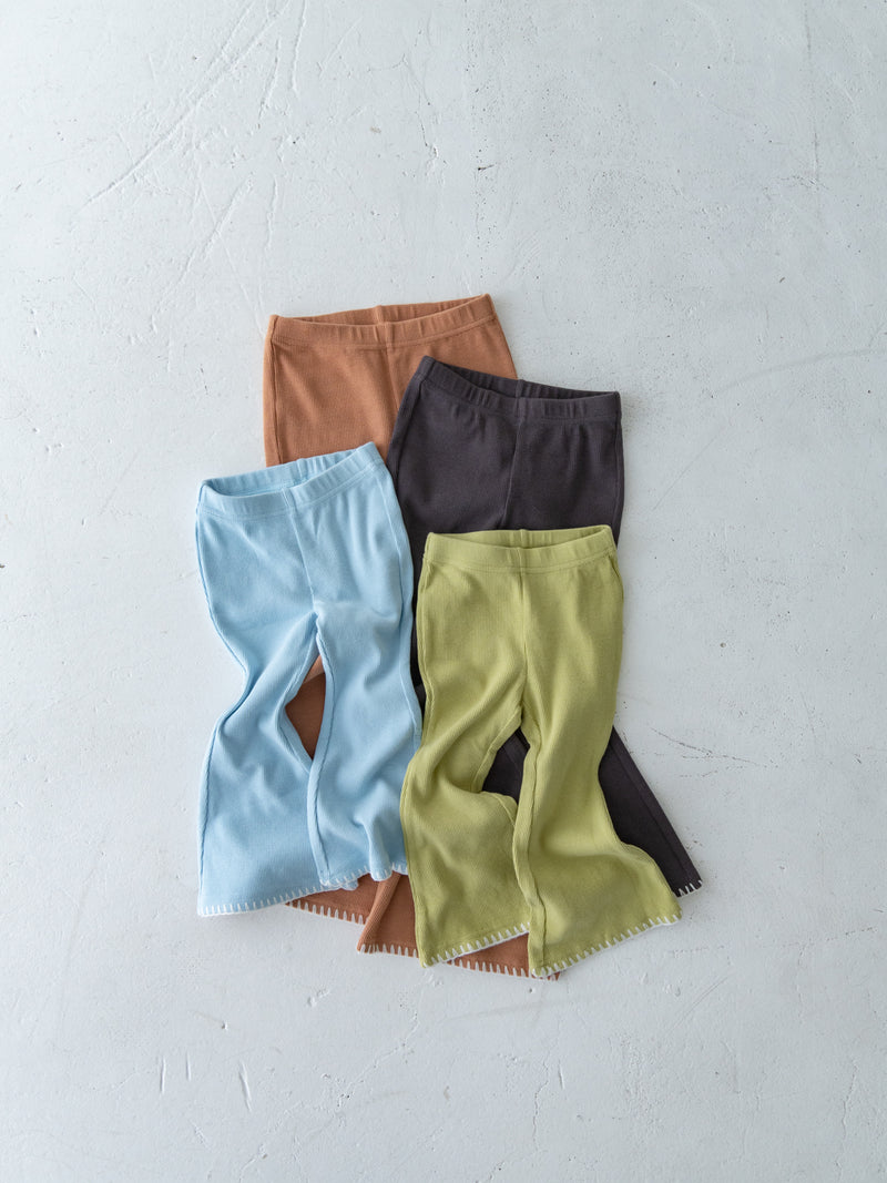 Stitch flare pants