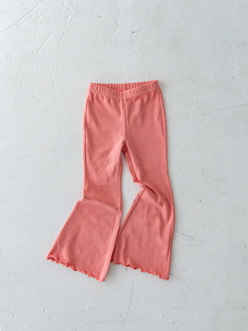 Flare cotton pants