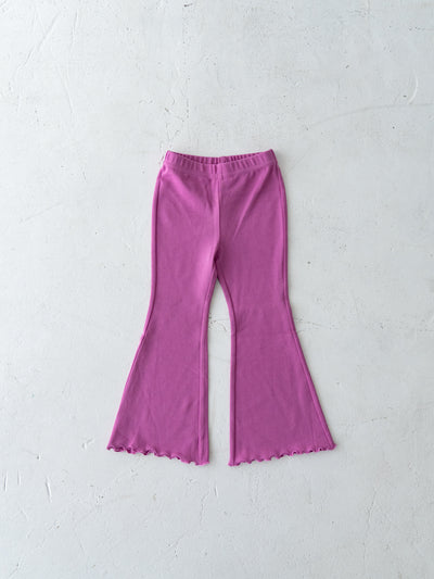 Flare cotton pants