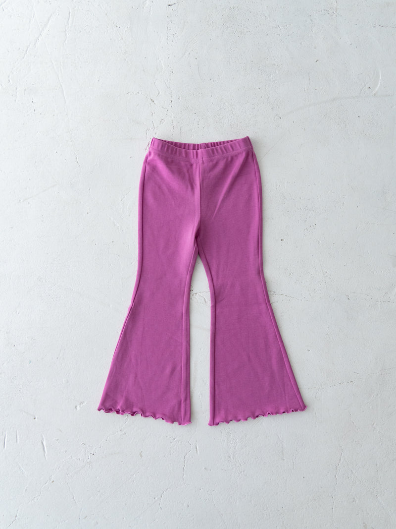 Flare cotton pants