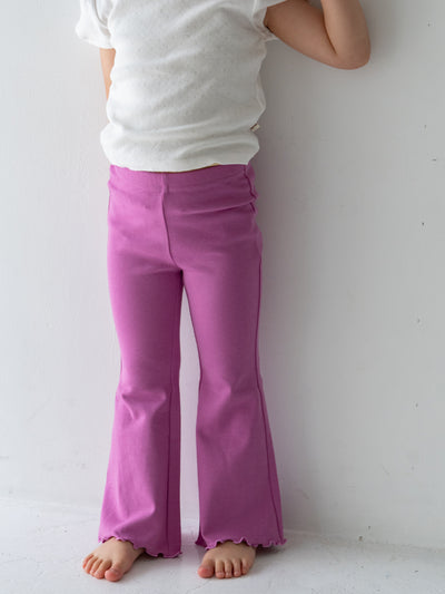 Flare cotton pants