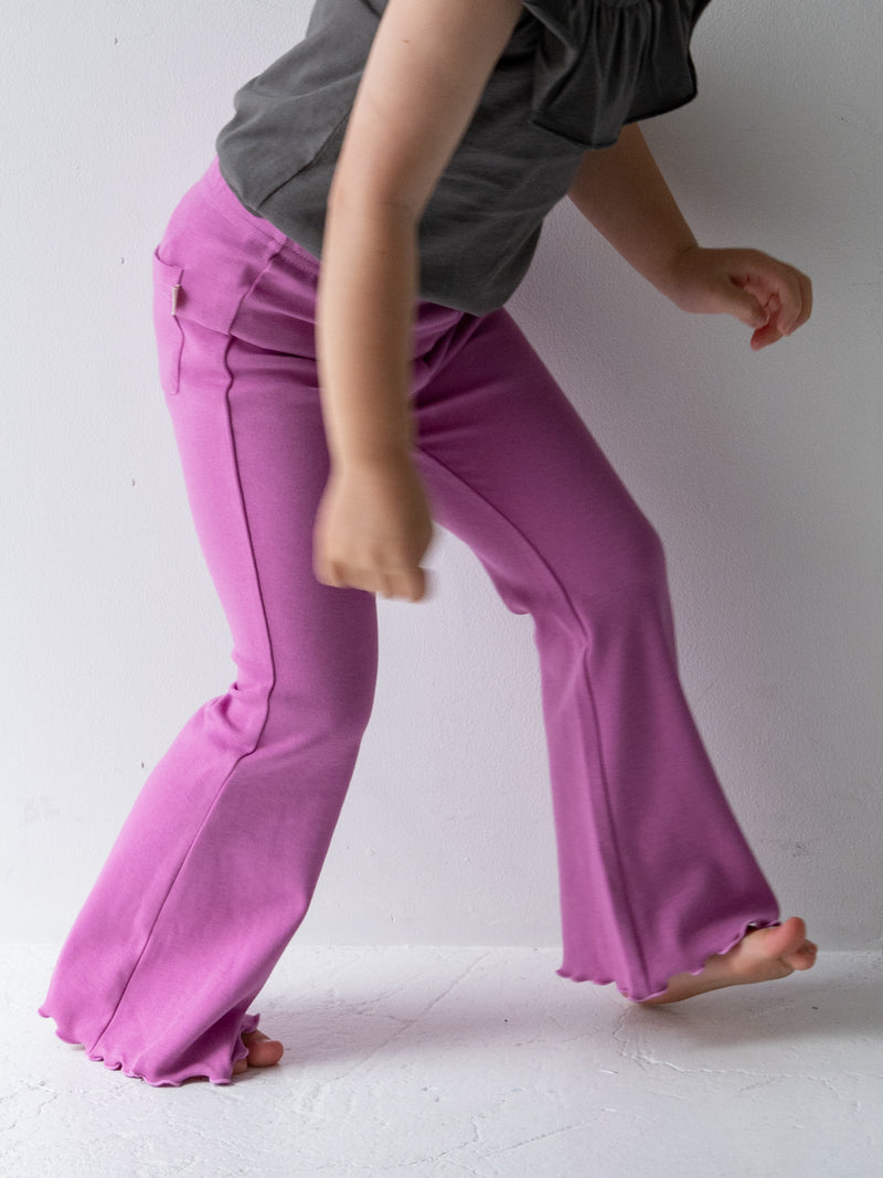 Flare cotton pants