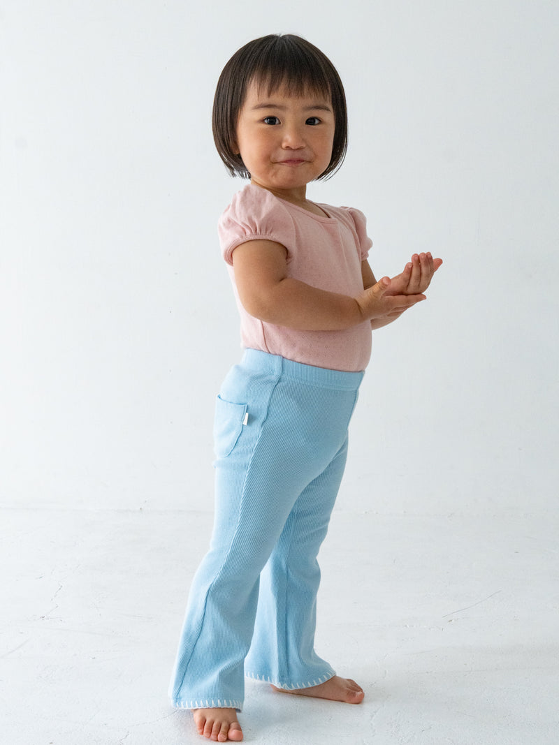 Stitch flare pants