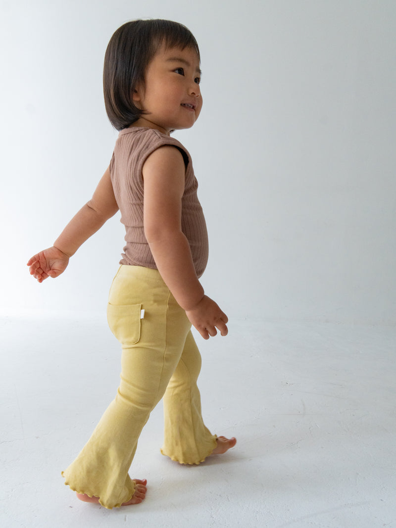 Flare cotton pants