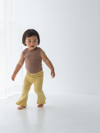 Flare cotton pants