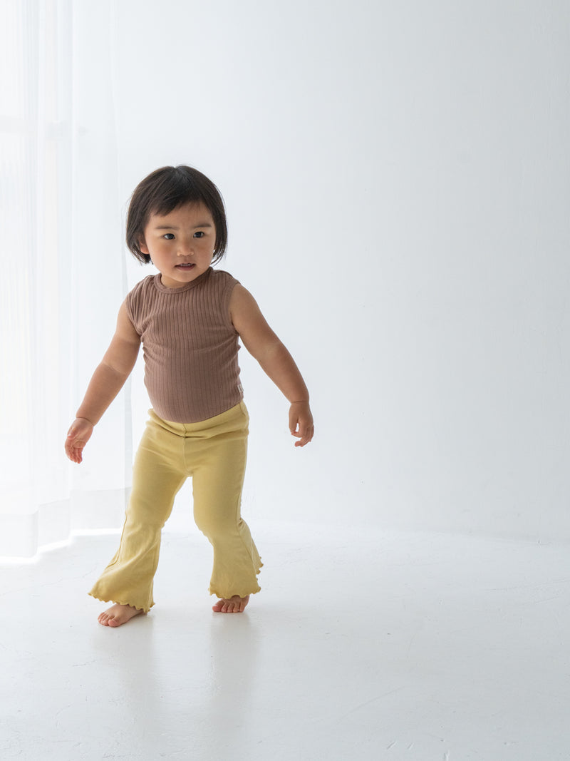 Flare cotton pants