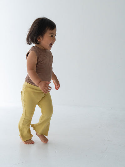 Flare cotton pants